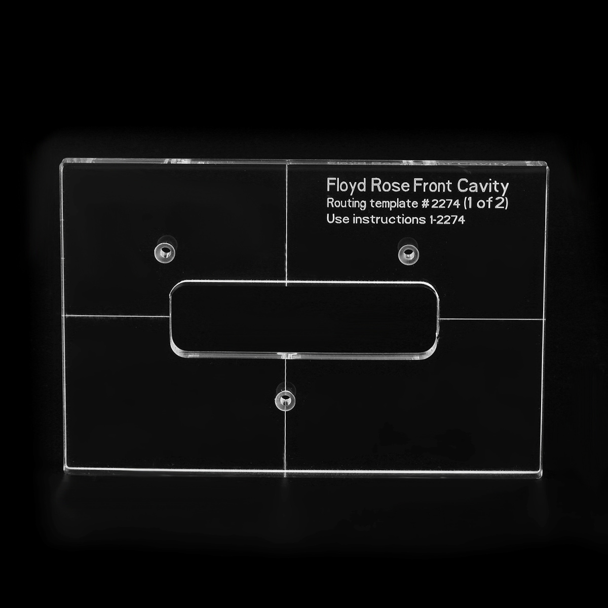 Musiclily Pro CNC Acrylic Tremolo Bridge Routing Template For Floyd