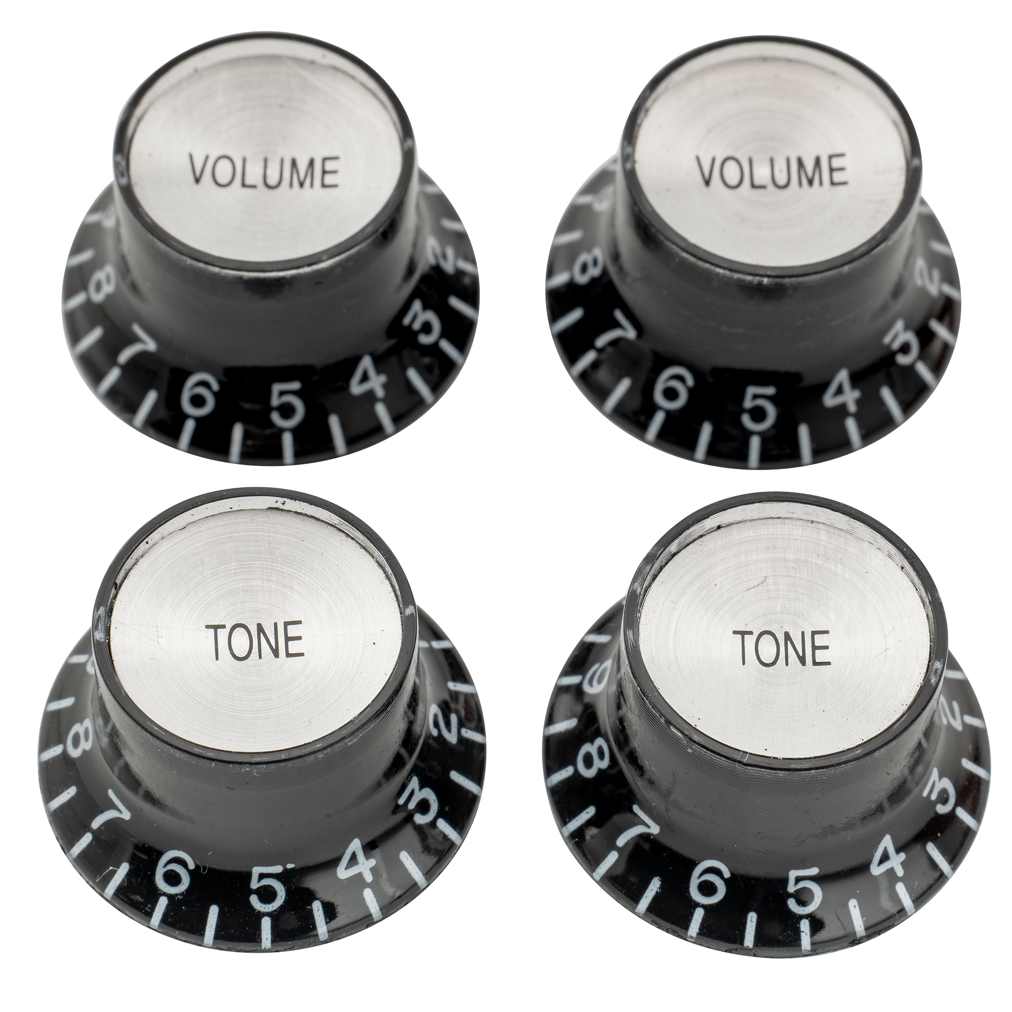 Musiclily Pro Black Left Metric Guitar Volume Tone Knobs For Epiphone ...